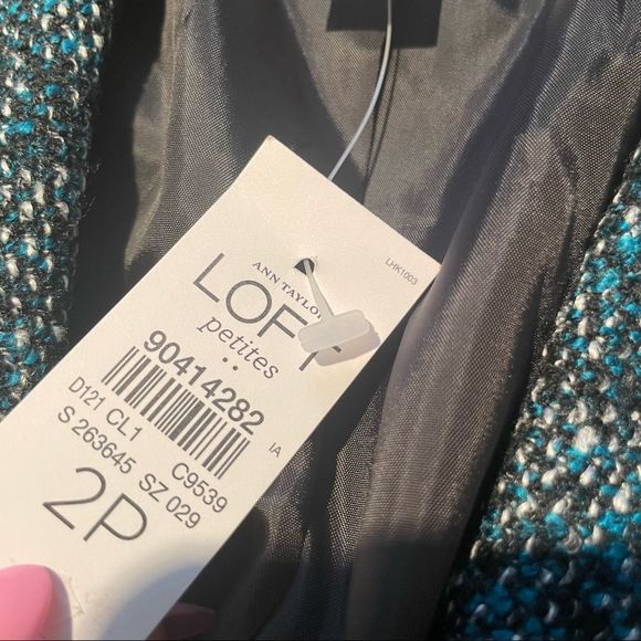 NWT LOFT Peplum Tweed Jacket - Picture 5 of 8